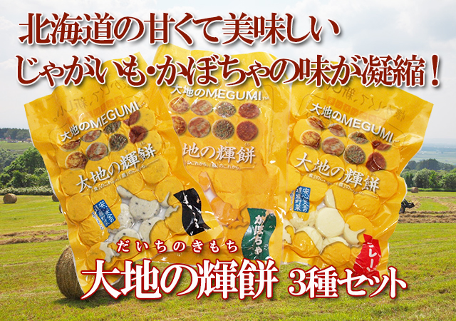 大地の輝餅セット かぼちゃ じゃがいも 北あかり北海道 大空町から直送