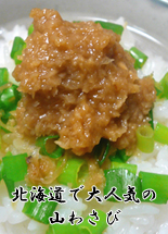 北海道　札幌　オリオン食品　山わさび