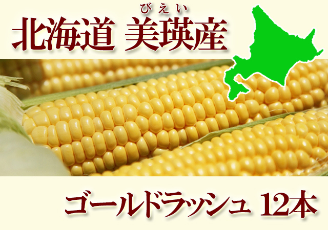 北海道 美瑛 JAびえい とうもろこし ゴールドラッシュ
